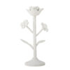 Ranin Candle Holder, White, Iron