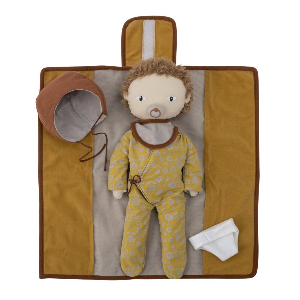 Nalle Doll, Brown, Cotton - Image 3