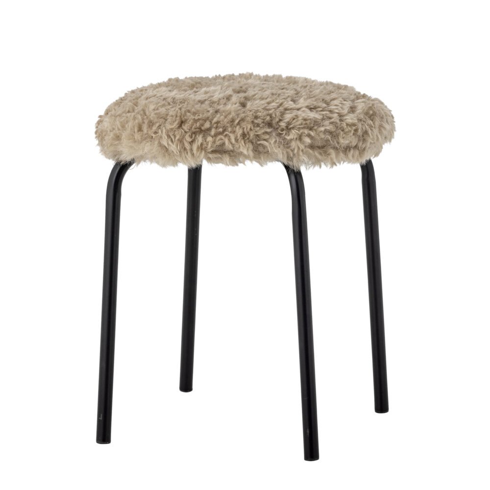 Linard Stool, Brown, Polyester