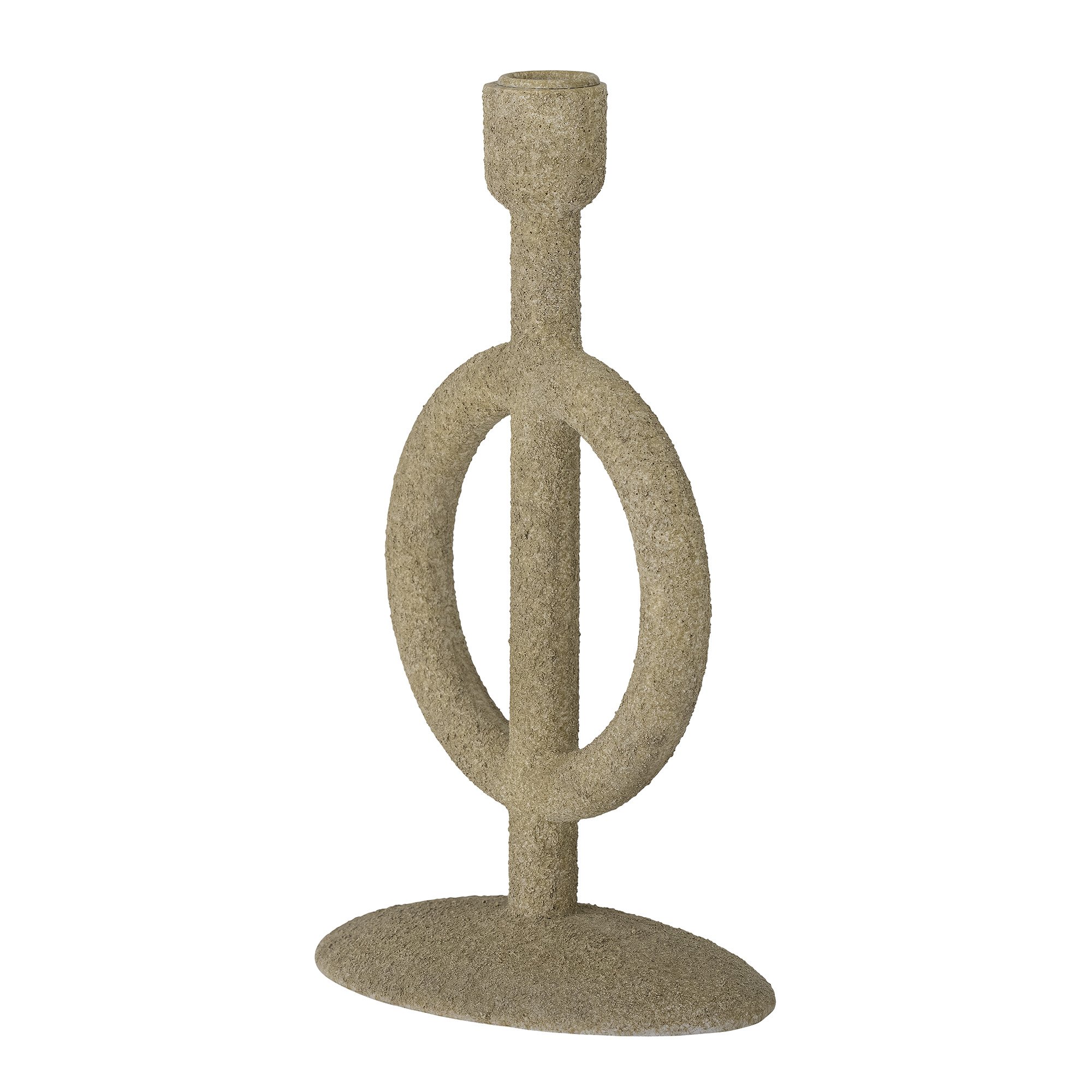 Flikka Candle Holder, Nature, Polyresin - Image 2