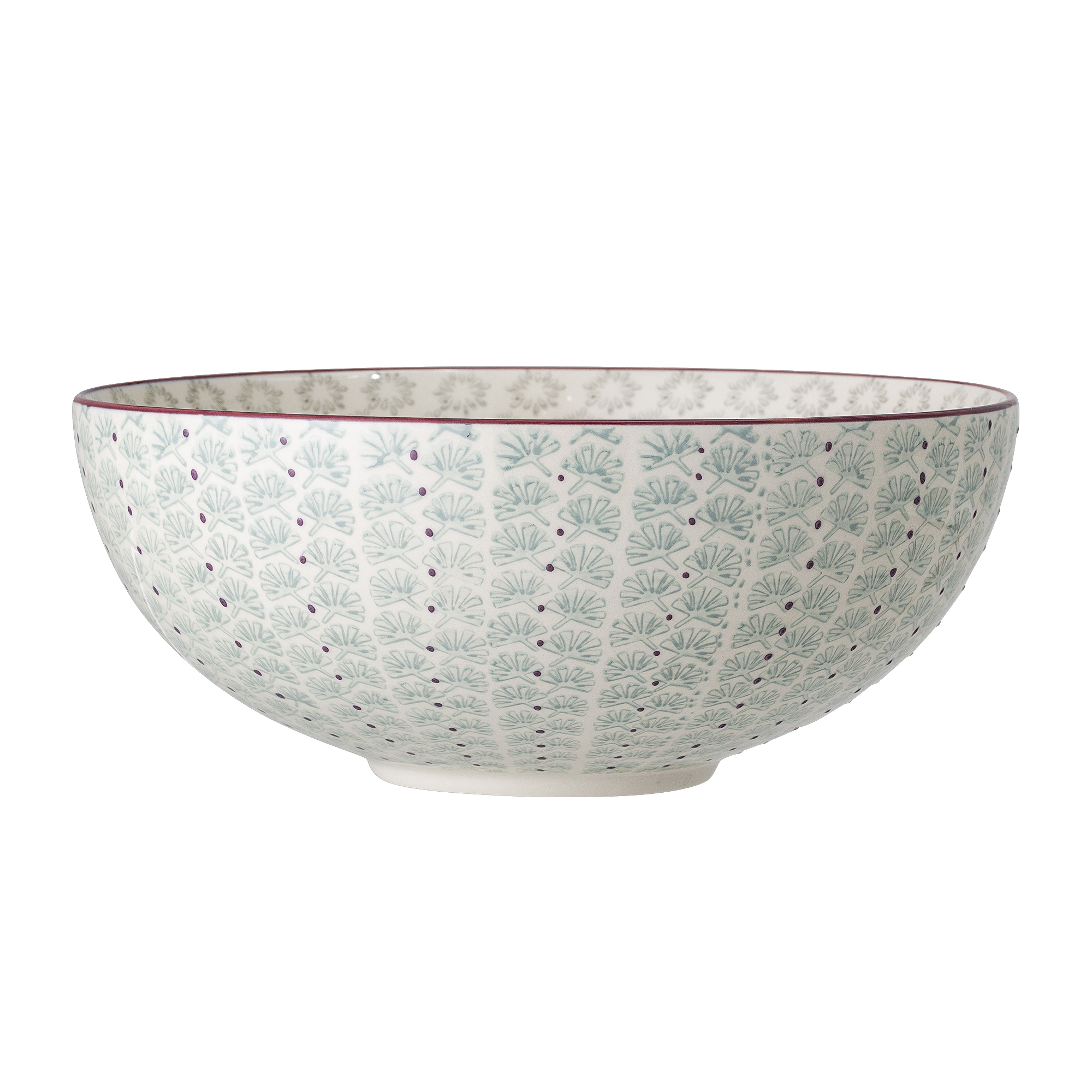 Maya Bowl, Green, Stoneware - Image 2