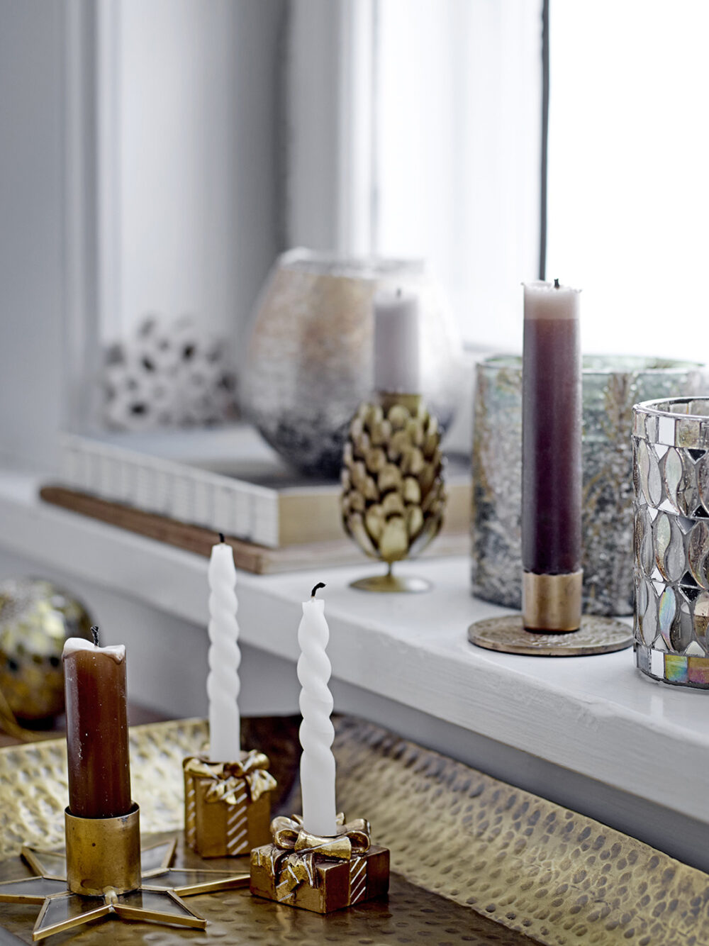 Twist Candle, White, Paraffin - Image 3
