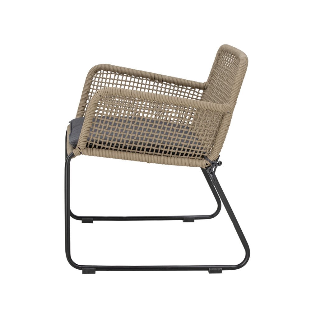 Mundo Lounge Chair, Brown, Metal - Image 4