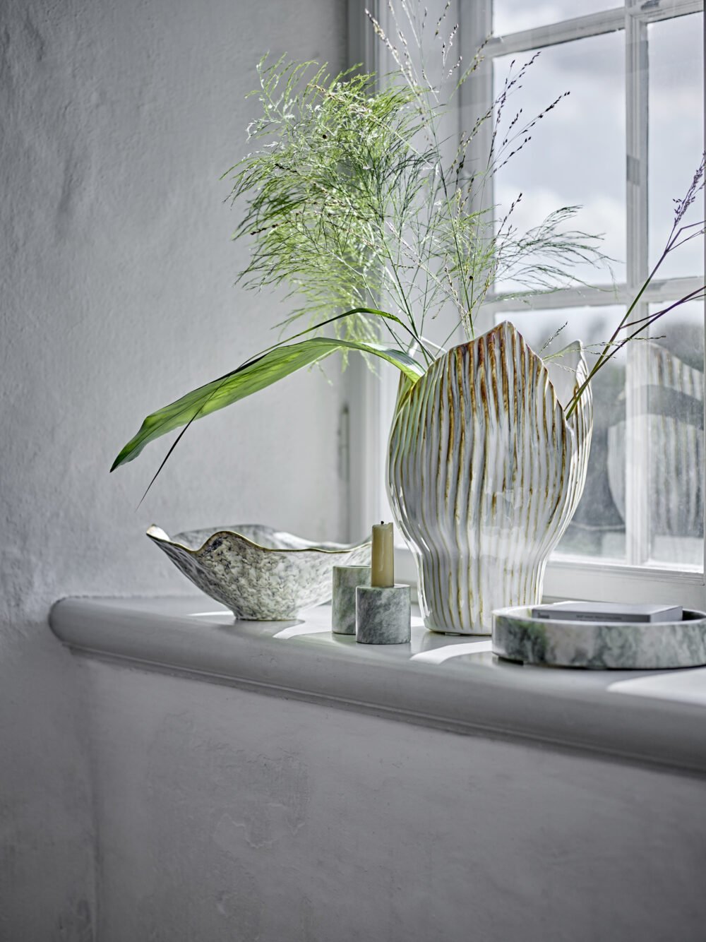 Ivette Tray, Green, Marble - Image 5