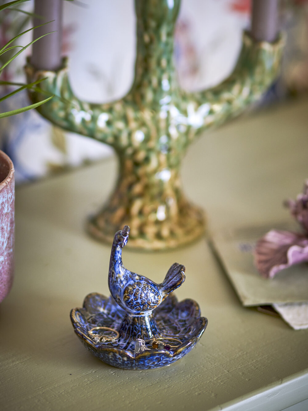 Kali Bowl, Blue, Stoneware - Image 2