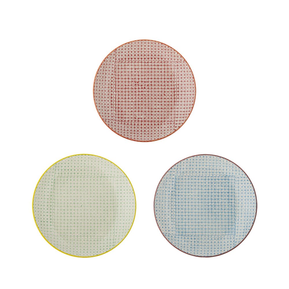 Carla Plate, Red, Stoneware