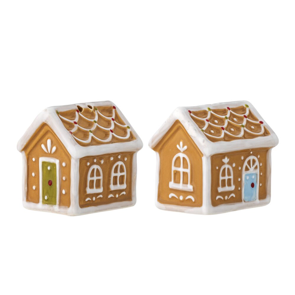 Ginnie Salt & Pepper Shaker Set, Brown, Ceramic