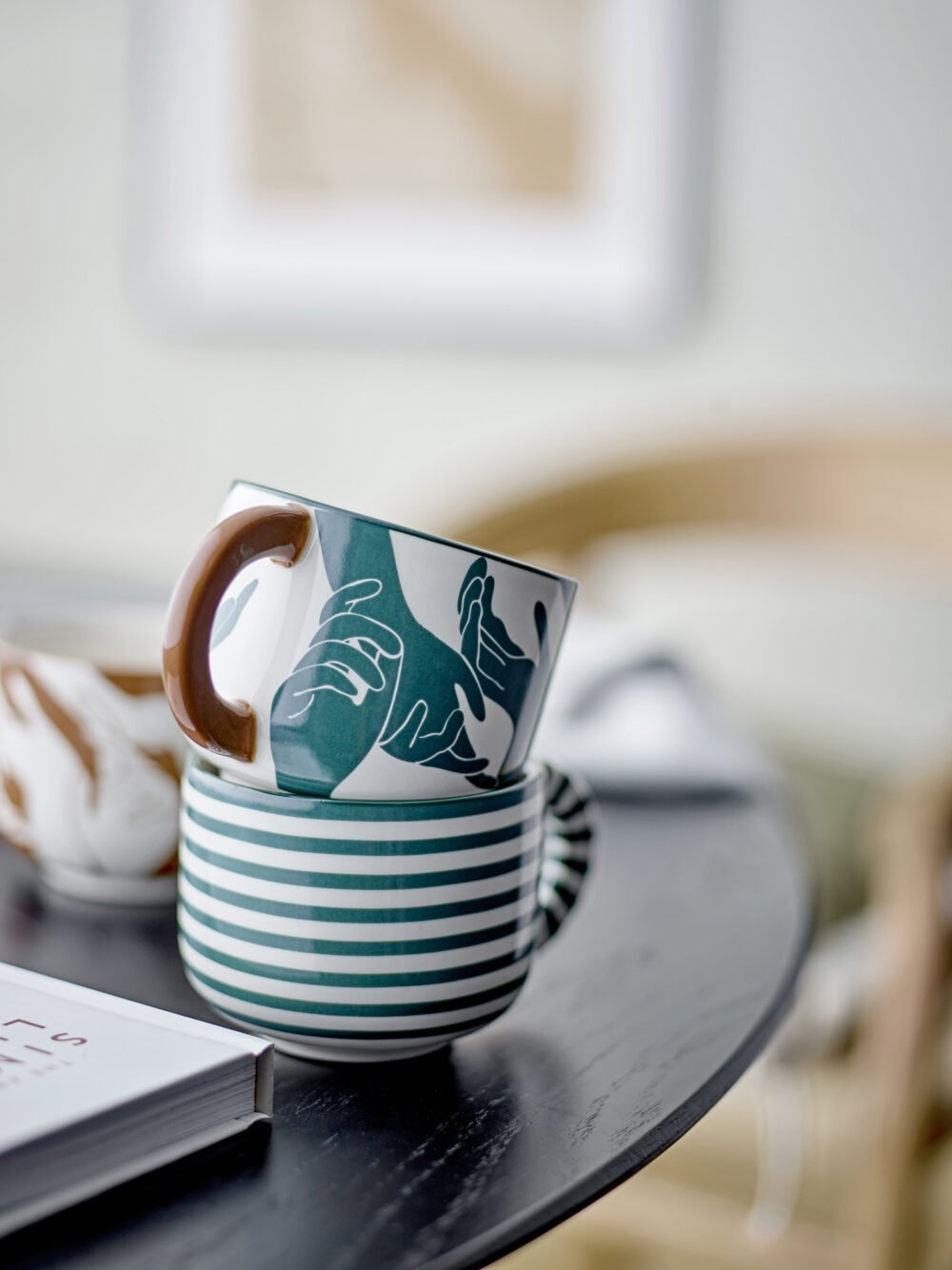 Carim Cup, Green, Stoneware - Image 3