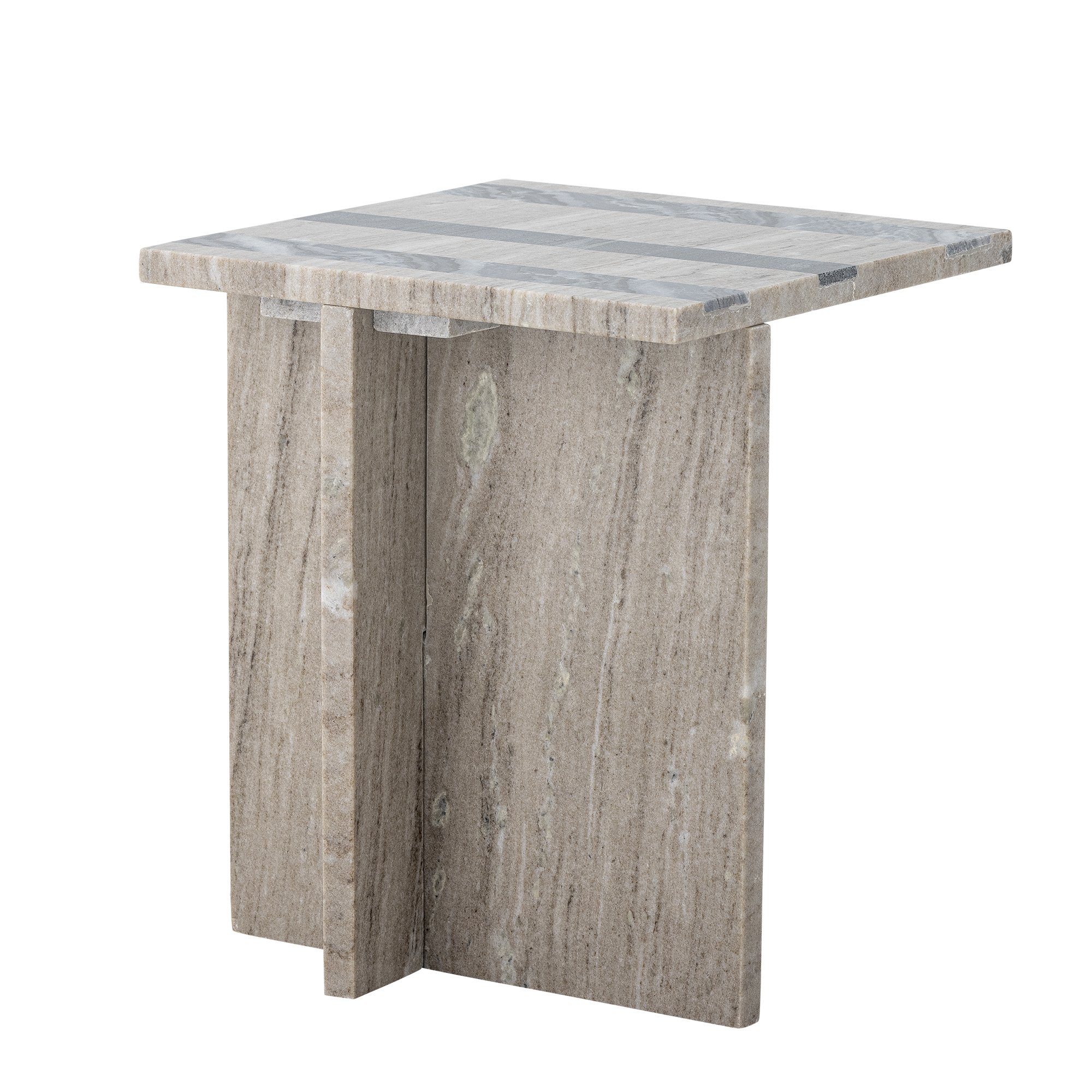 Clea Side Table, Brown, Marble - Image 4