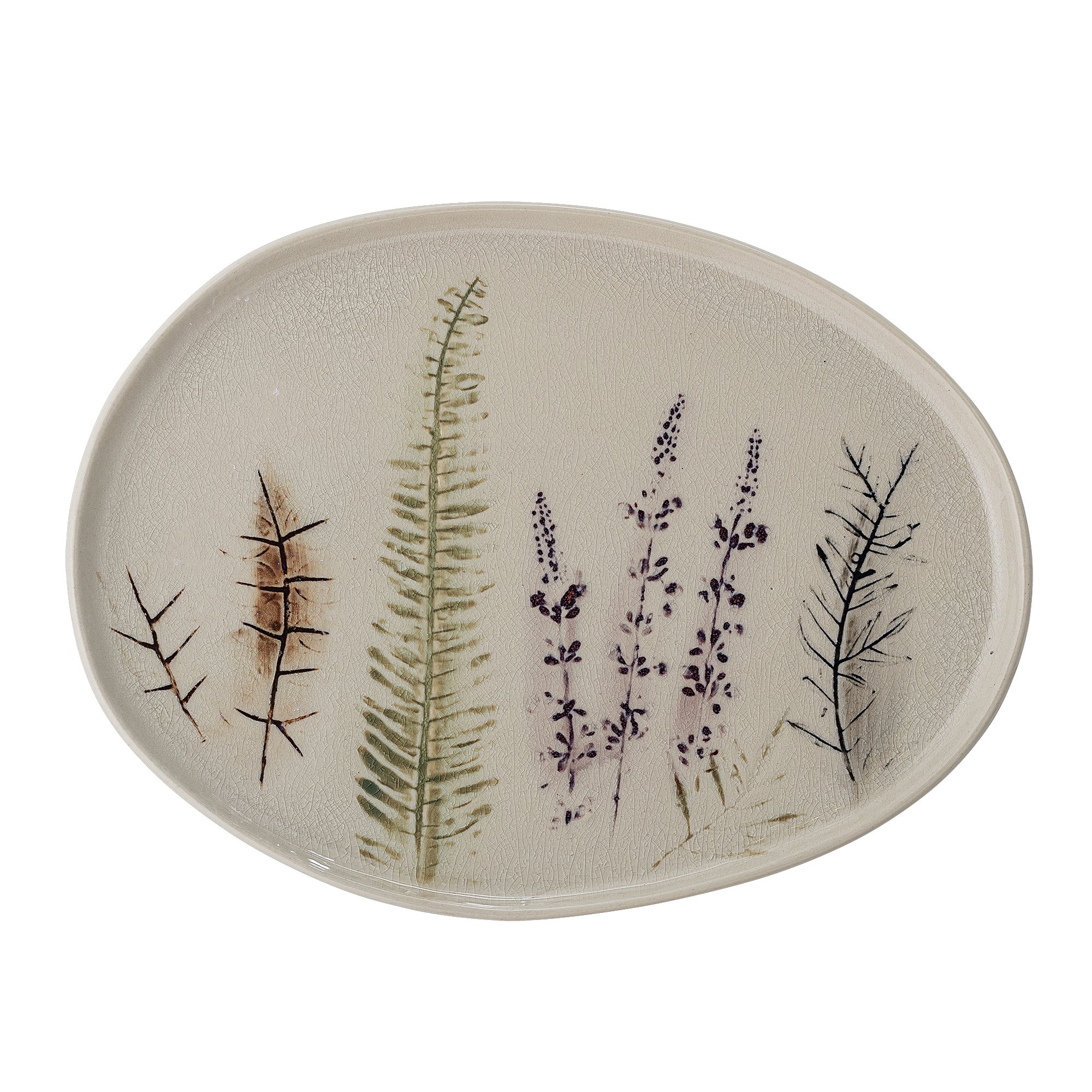 Bea Serving Plate, Nature, Stoneware - Image 3