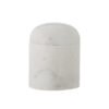 Lira Jar w/Lid, White, Marble
