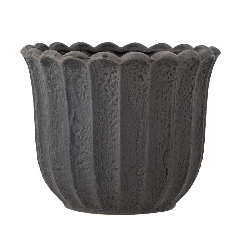 Chaca Flowerpot, Brown, Stoneware