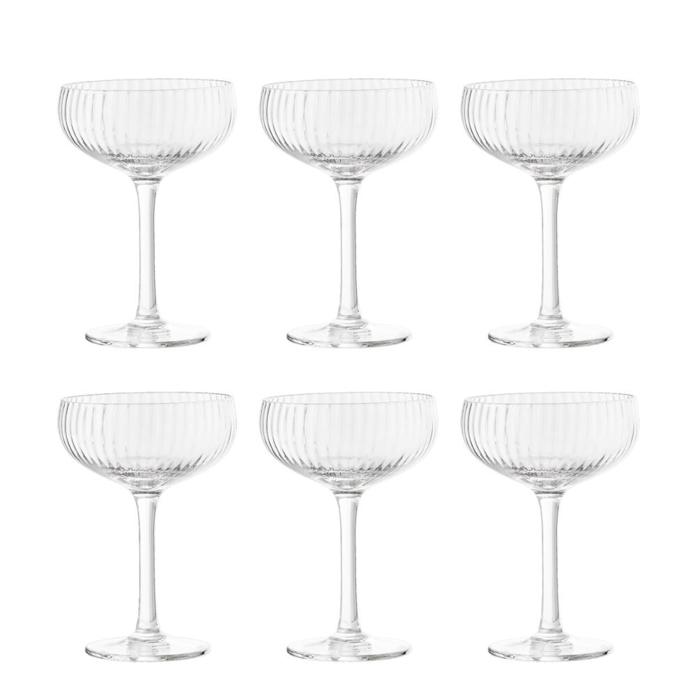 Astrid Champagne Glass, Clear, Glass