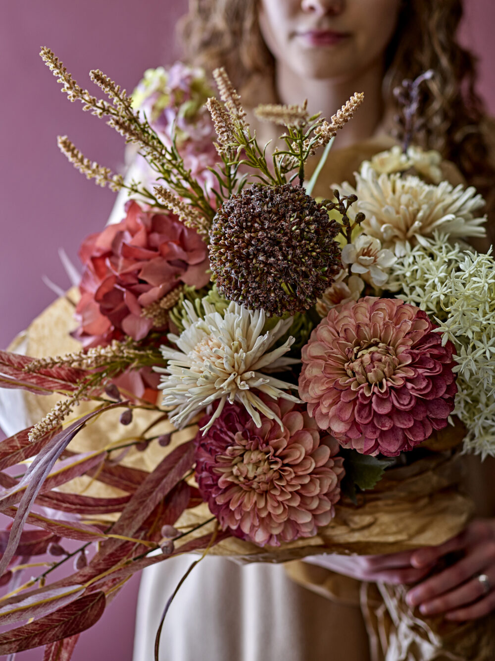 Allium Stem, White, Artificial Flowers - Image 4