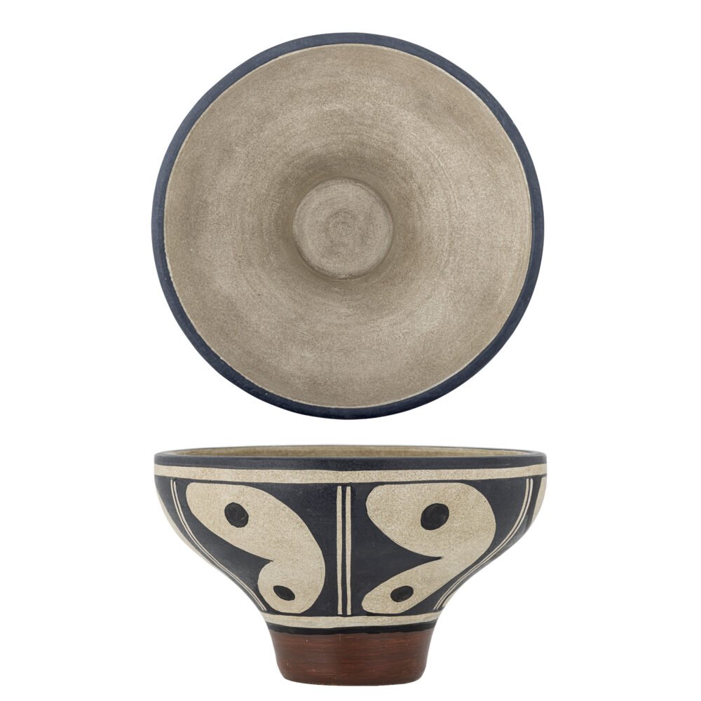 Elfrida Bowl, Black, Terracotta