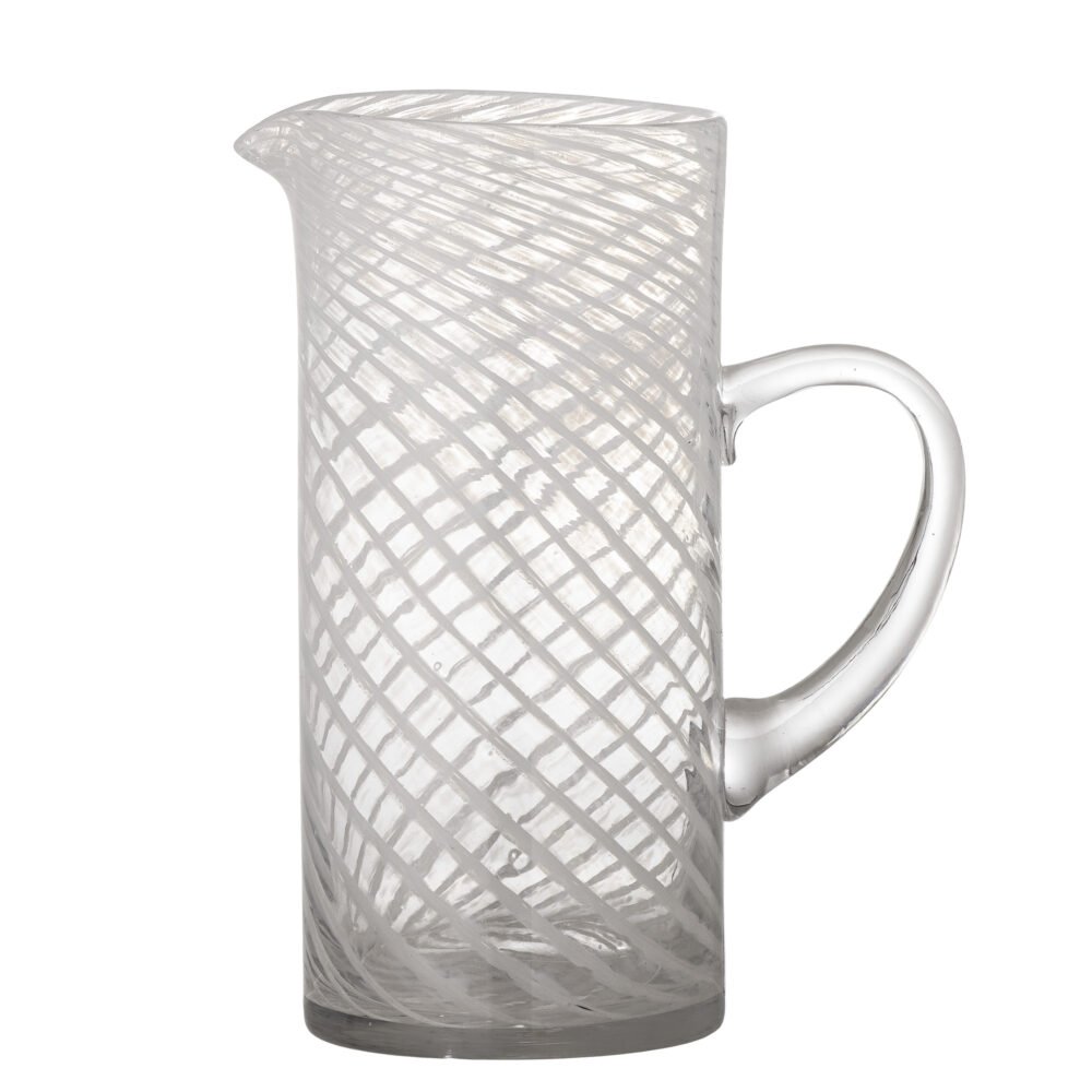 Sakhi Jug, White, Glass