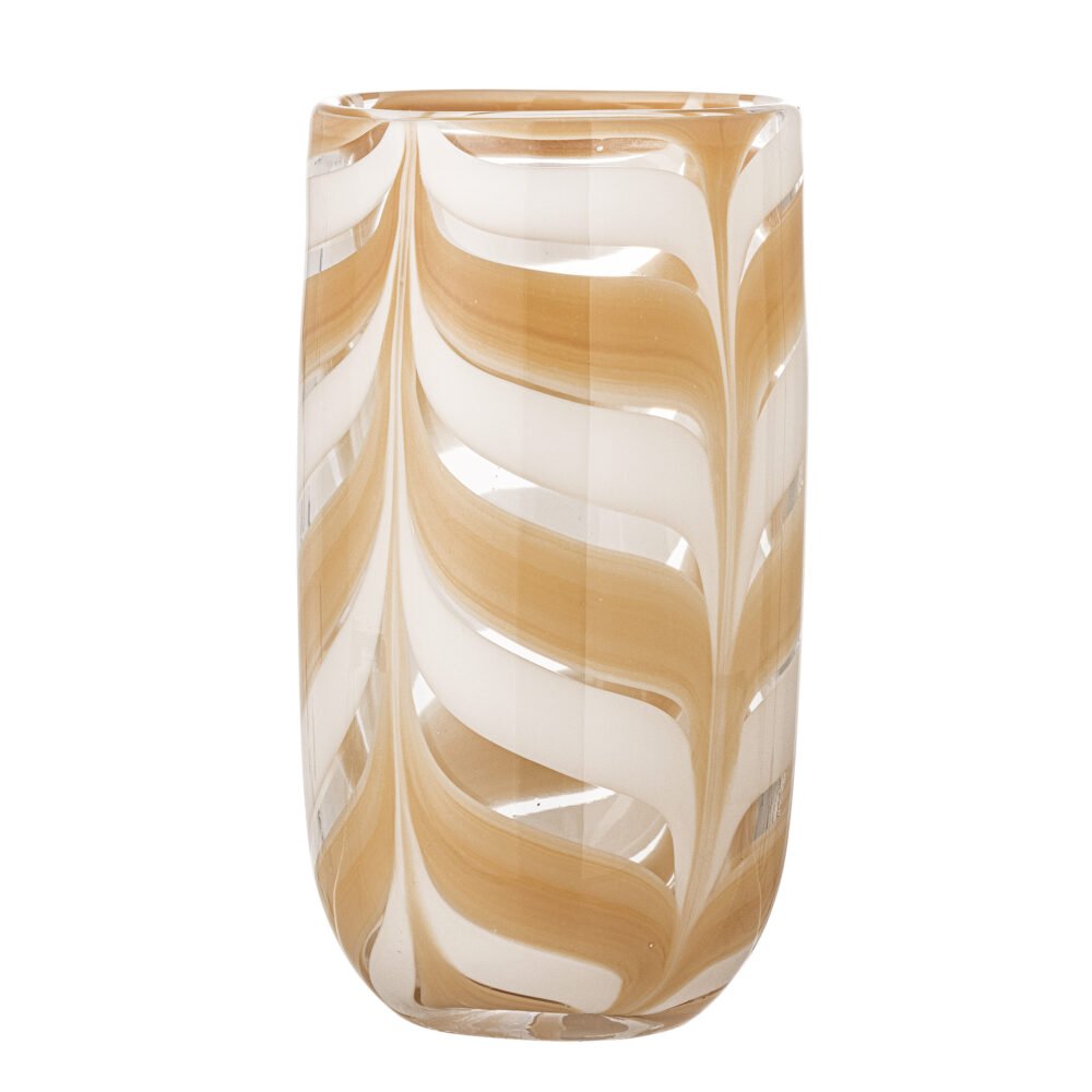 Taven Vase, Orange, Glass