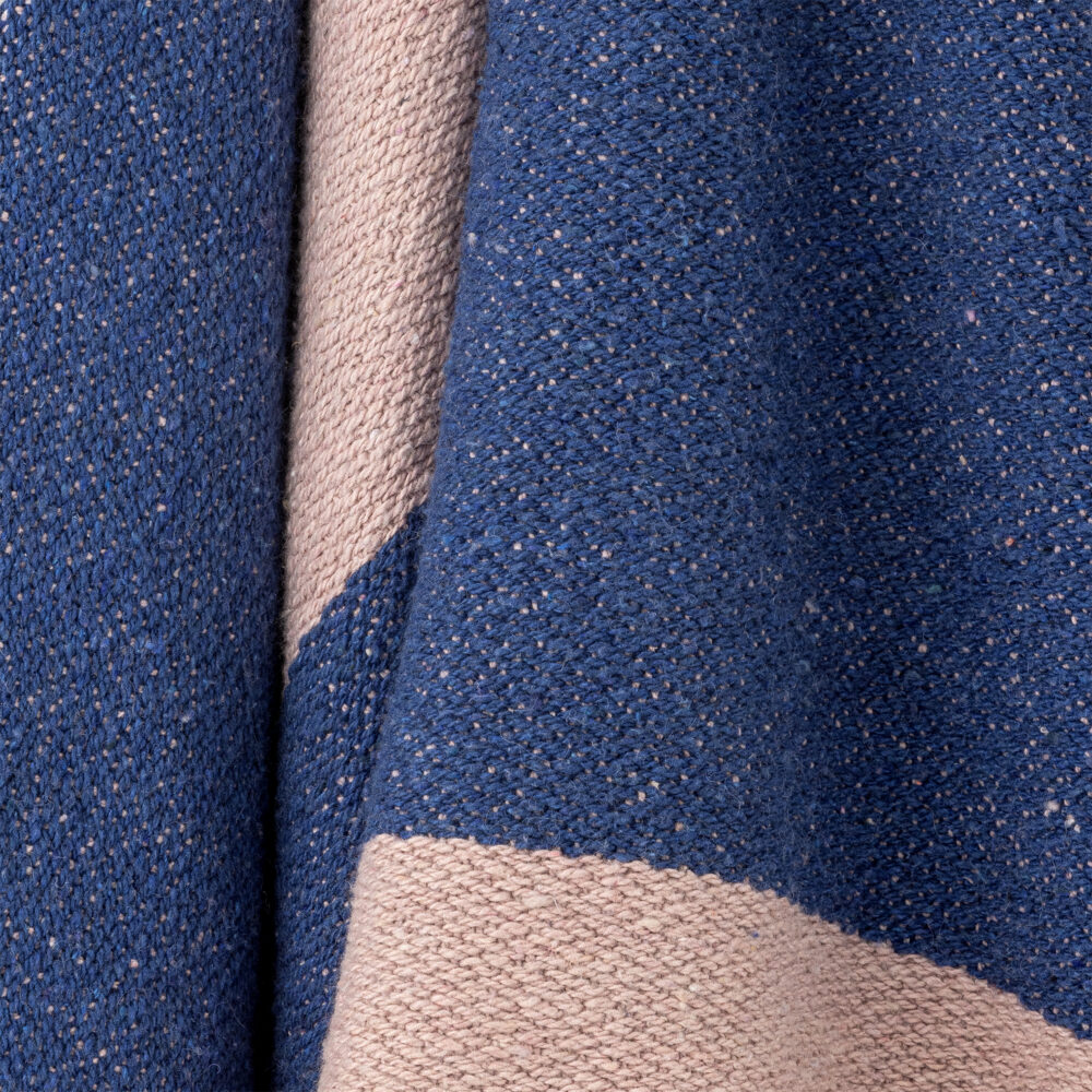 Cadeo Throw, Blue, Recycled Cotton - Image 3