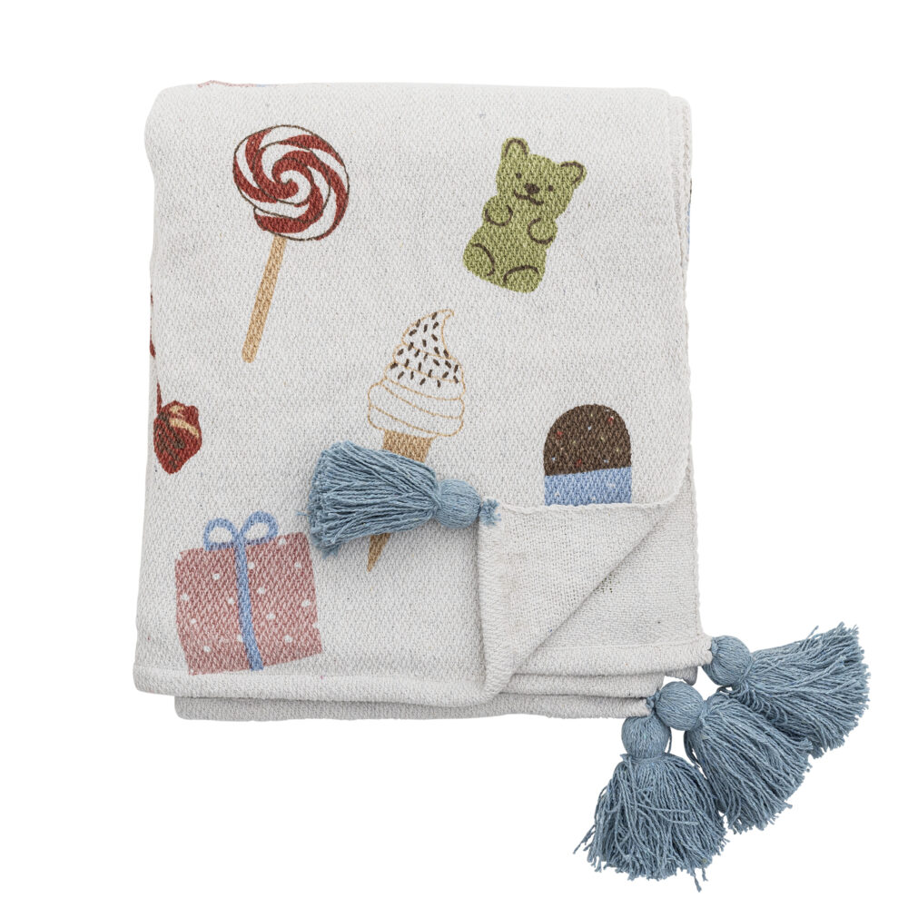 Sweets Throw, Nature, Recycled Cotton