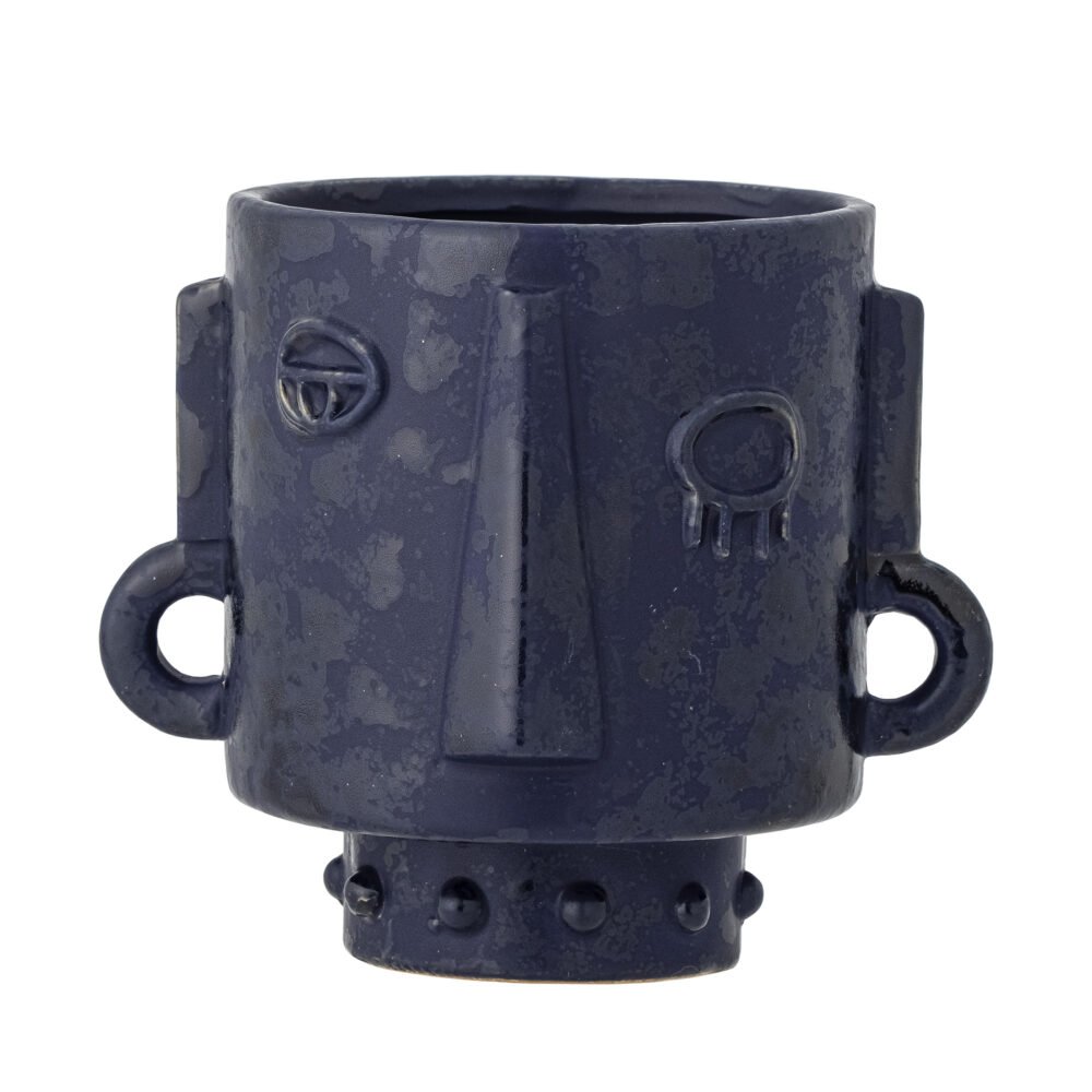 Ceejay Flowerpot, Blue, Stoneware