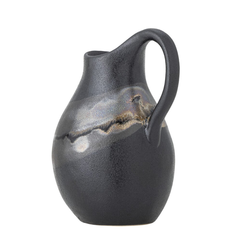 Alvena Vase, Brown, Stoneware - Image 3