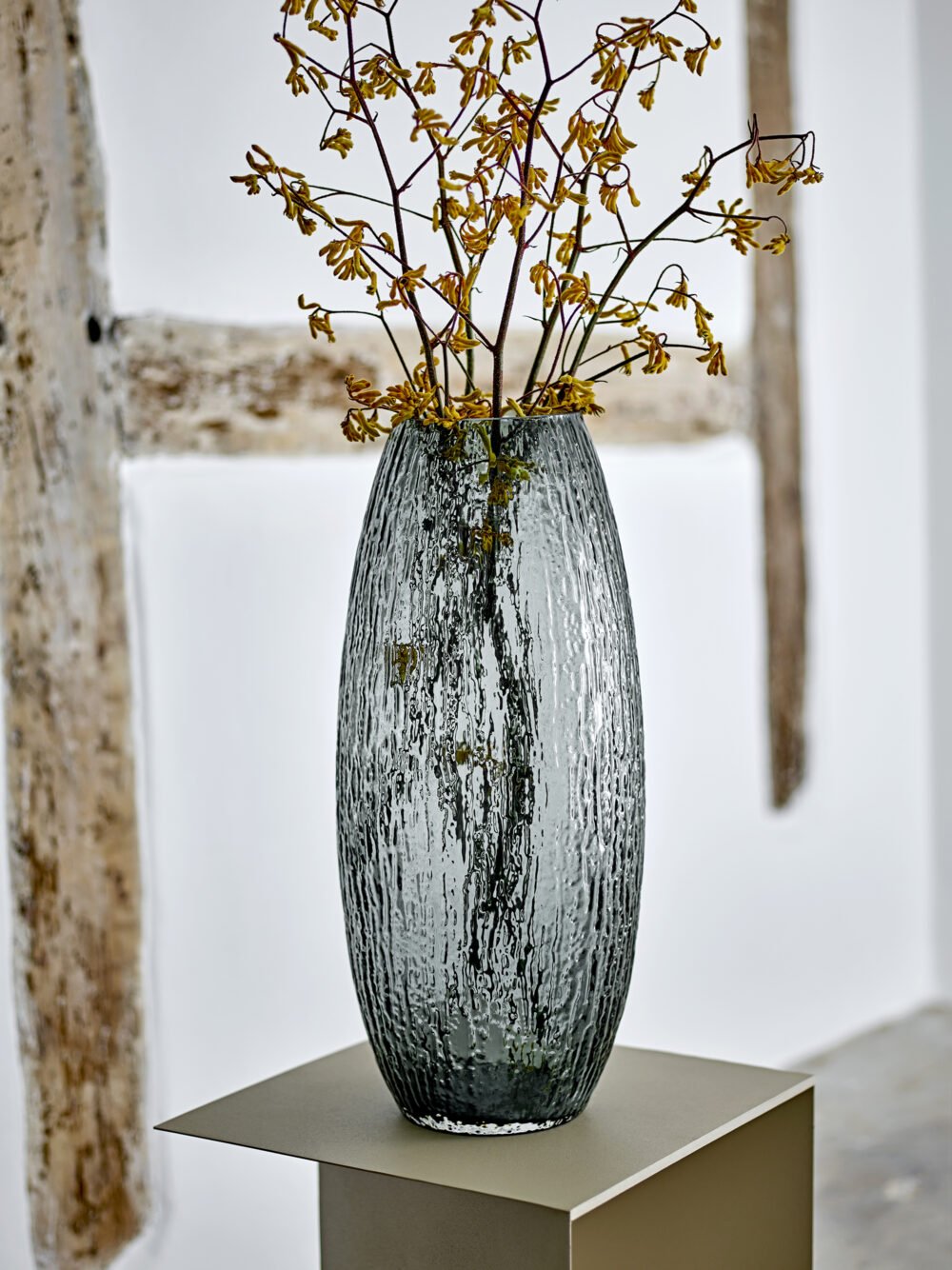 Brock Vase, Grey, Glass - Image 2