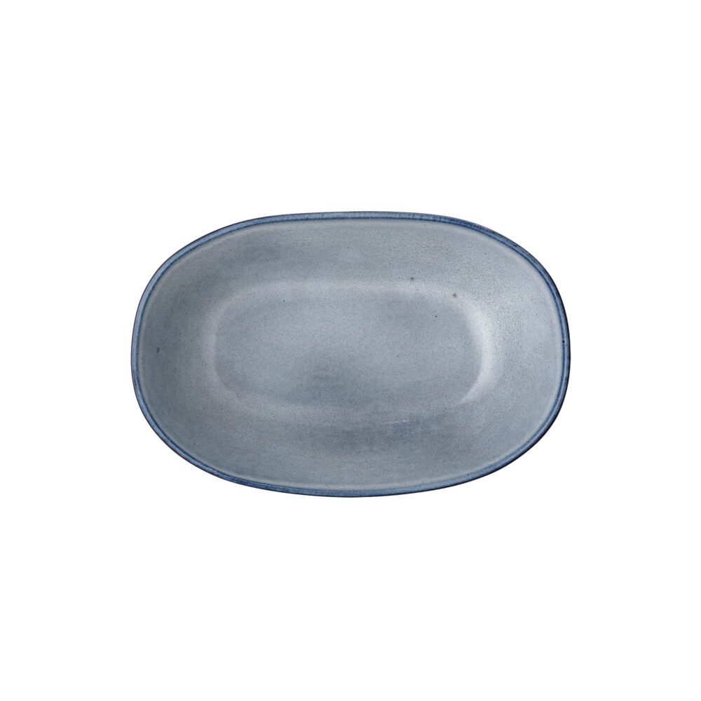 Sandrine Bowl, Blue, Stoneware - Image 3