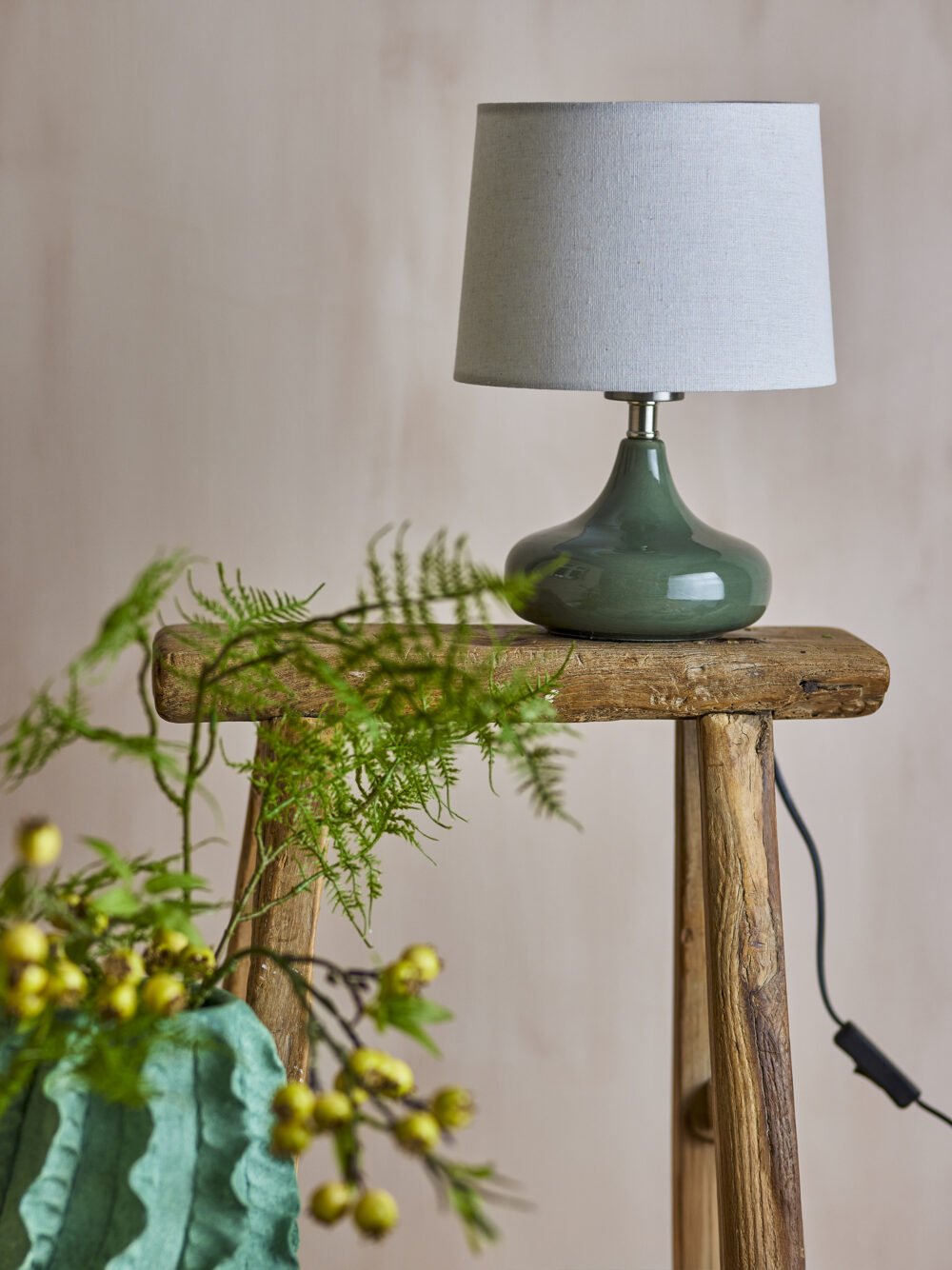 Loa Table lamp, Green, Stoneware - Image 2