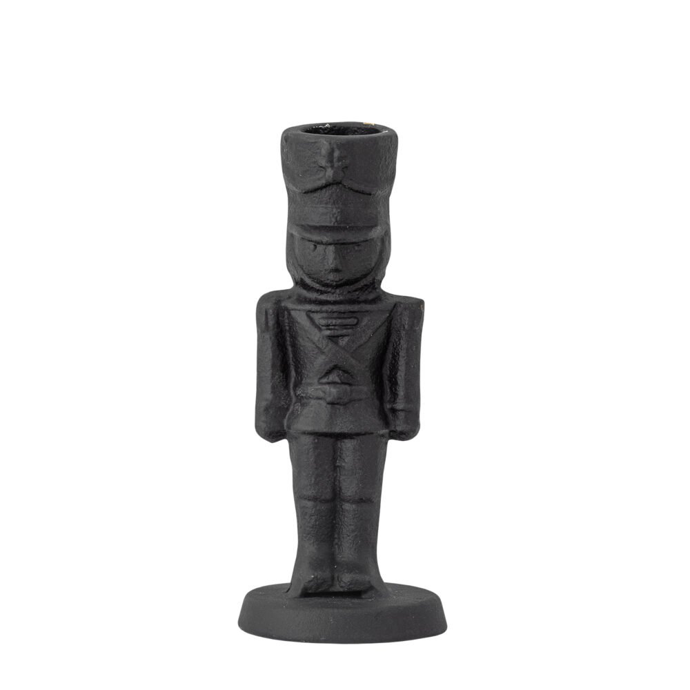 Vernon Candle Holder, Black, Cast Iron
