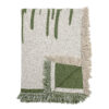Haxby Throw, Green, Recycled Cotton
