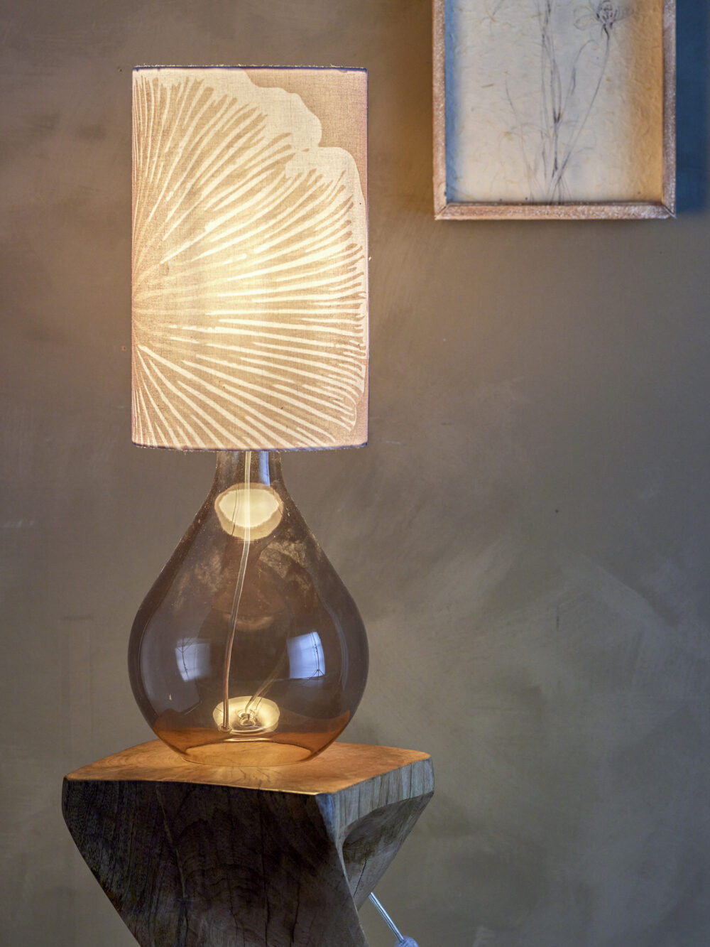 Leni Table lamp, Brown, Glass - Image 3