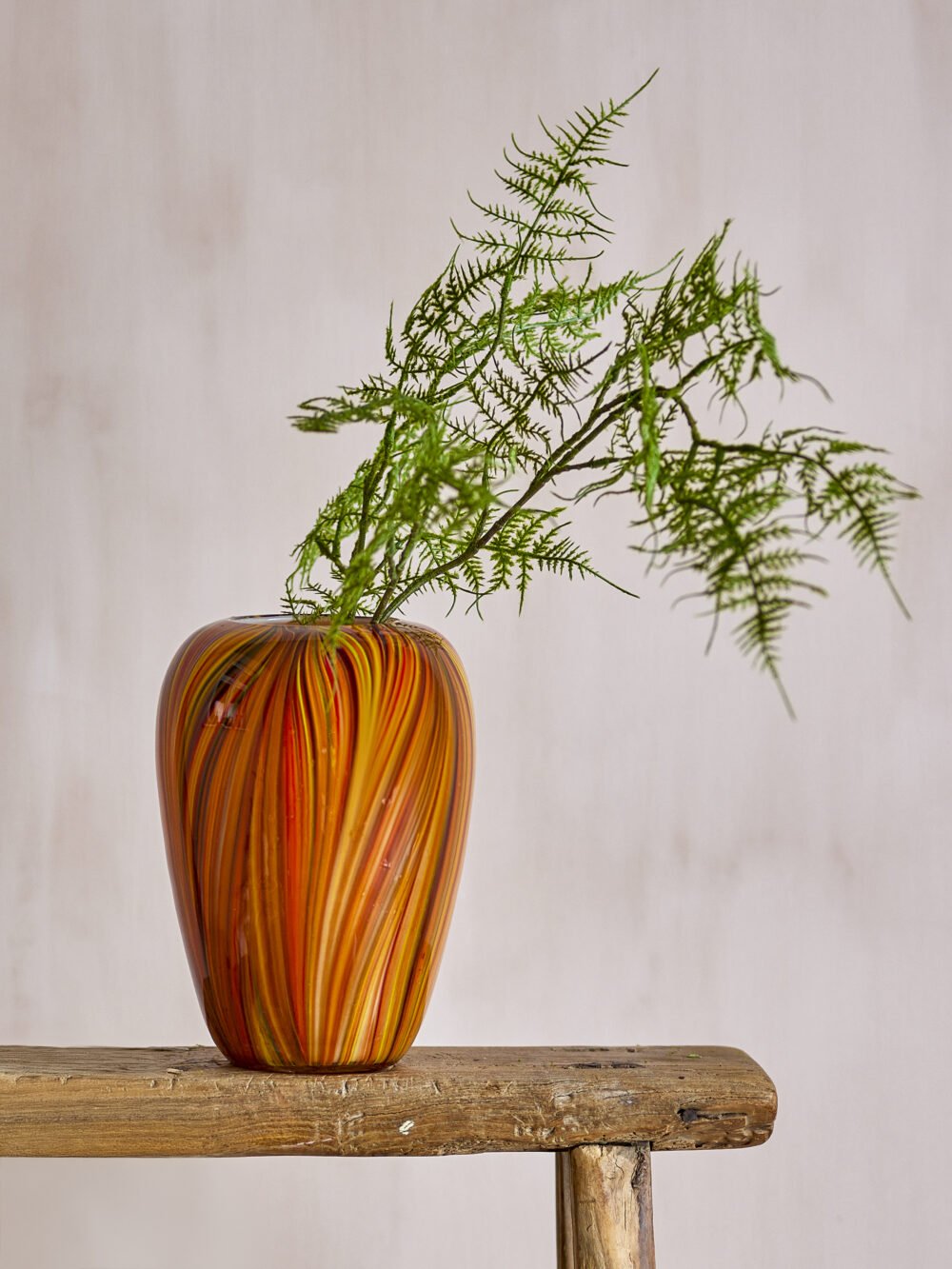 Sunny Vase, Orange, Glass - Image 2