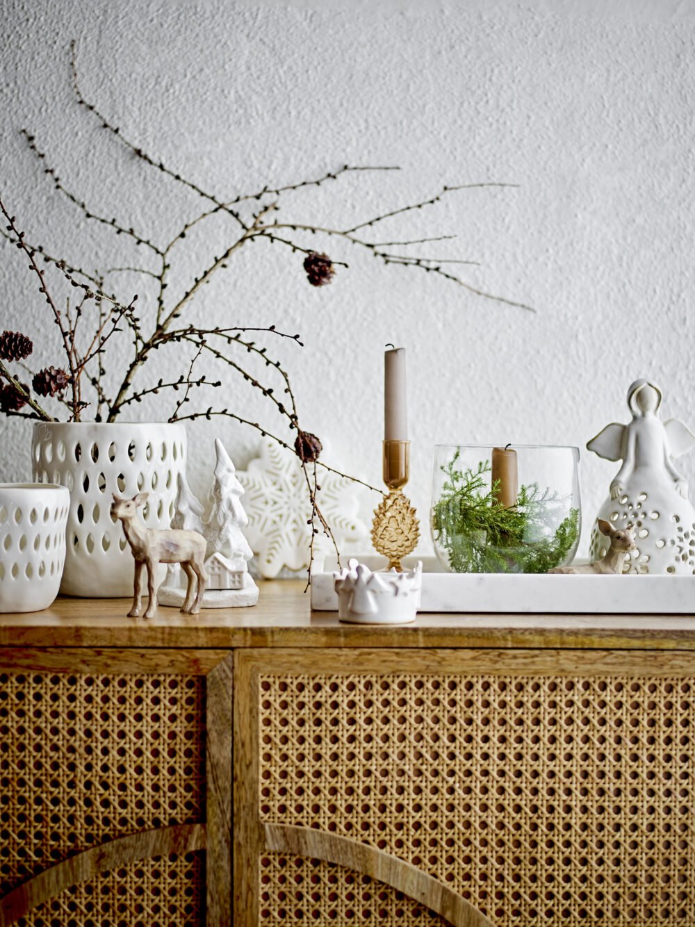 Majsa Tray, White, Marble - Image 5