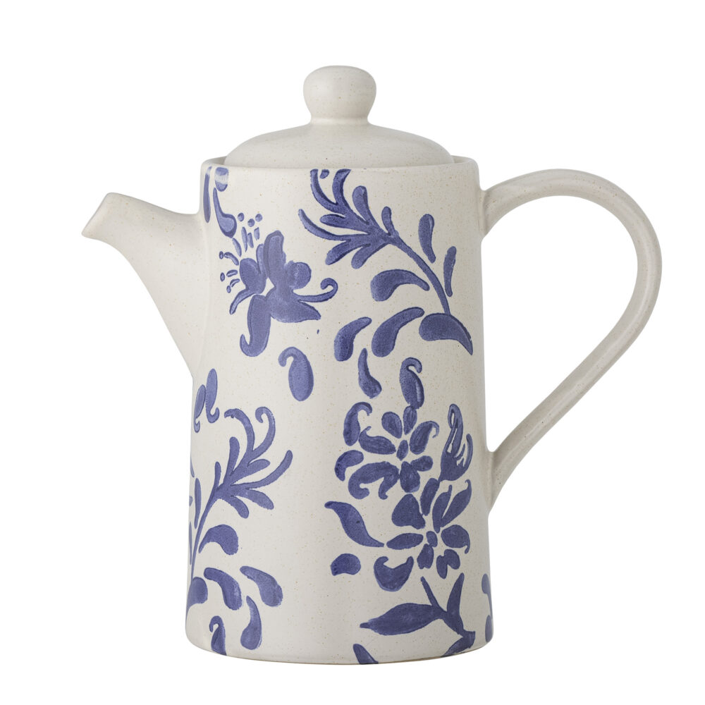 Petunia Teapot, Blue, Stoneware
