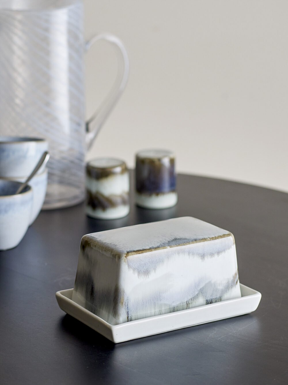 Paula Butter Box, Grey, Stoneware - Image 5