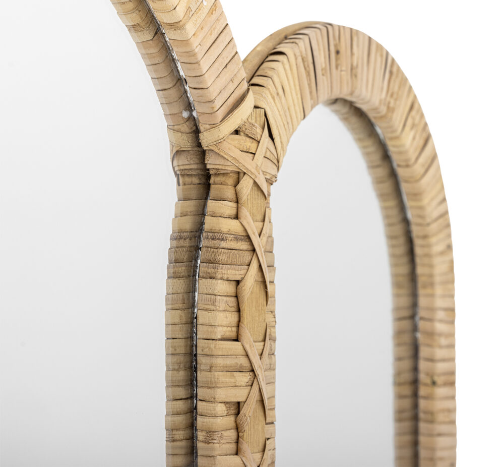 Cardiz Wall Mirror, Nature, Rattan - Image 2