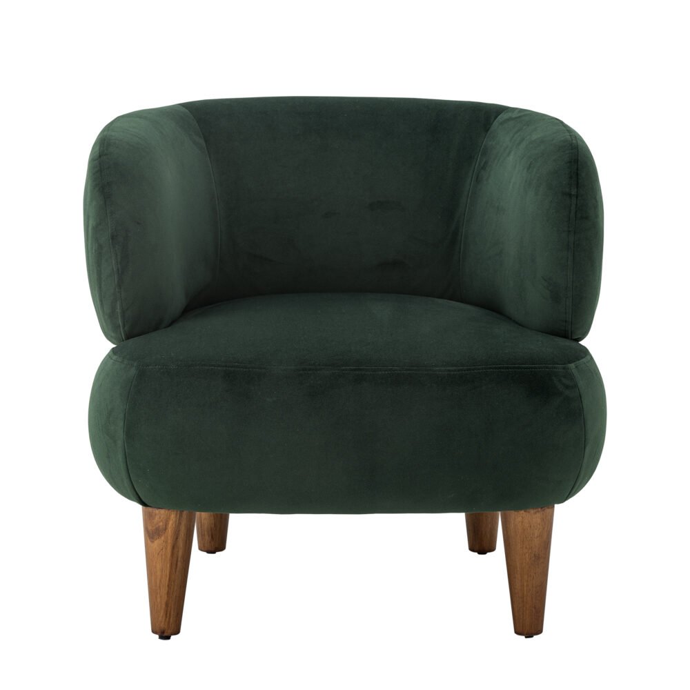 Ruperta Lounge Chair, Green, Polyester