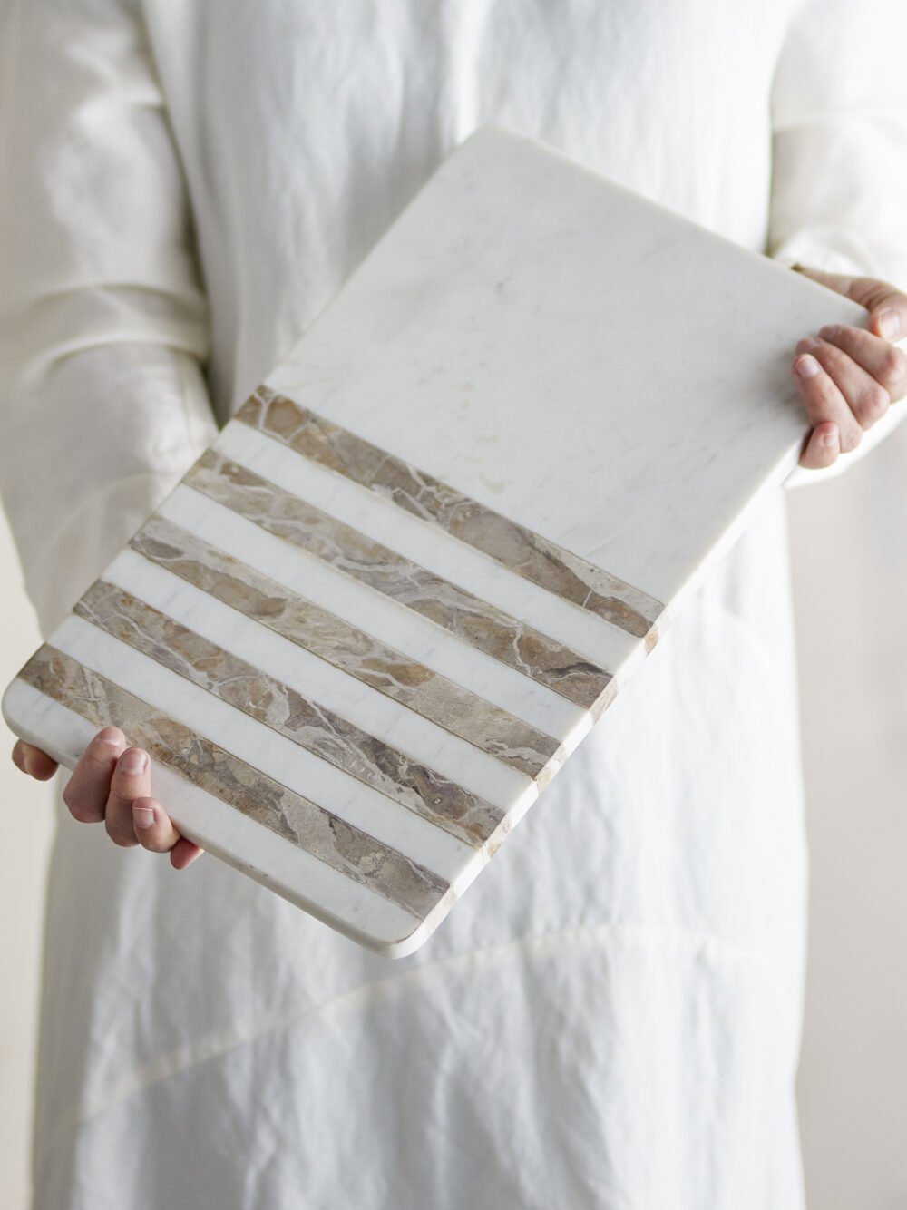 Novelle Cutting Board, White, Marble - Image 4