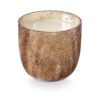 Woodfire Crackle Glass Candle, Brown,