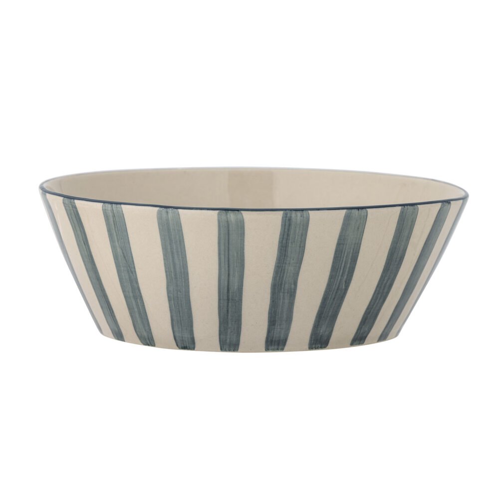 Begonia Bowl, Green, Stoneware