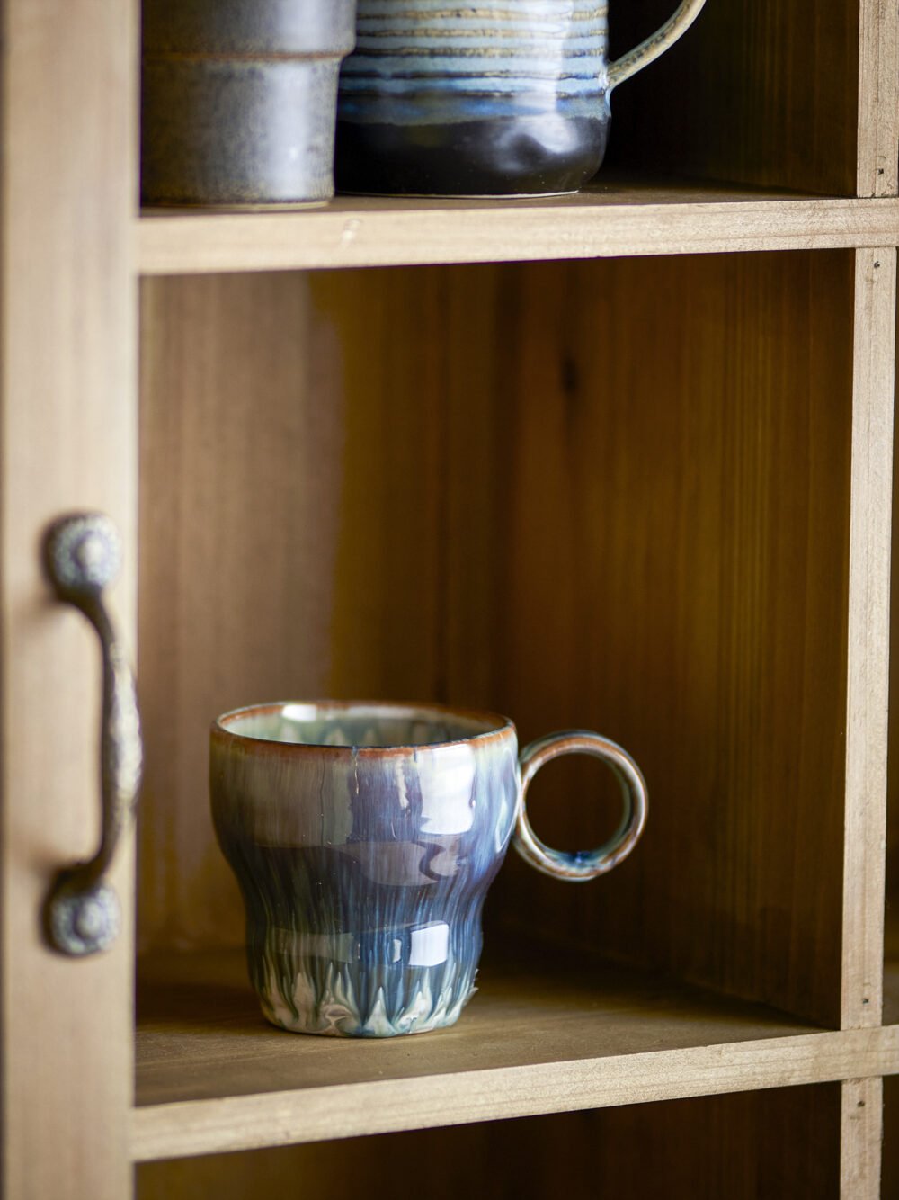 Nigel Cup, Blue, Stoneware - Image 3
