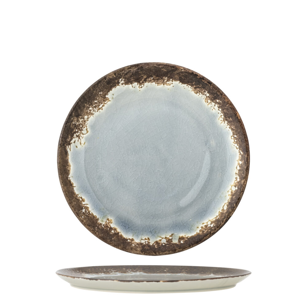 Paula Plate, Brown, Stoneware