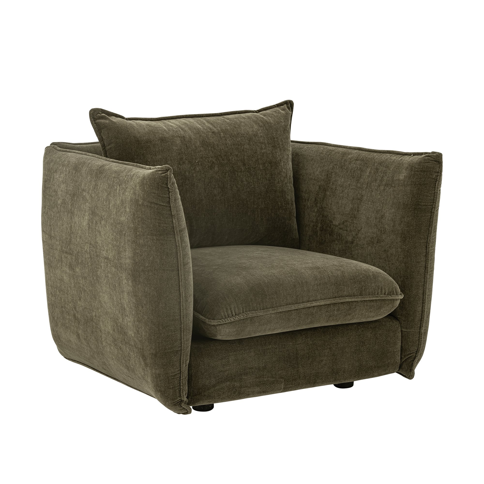 Austin Lounge Chair, Green, Recycled Polyester - Image 3