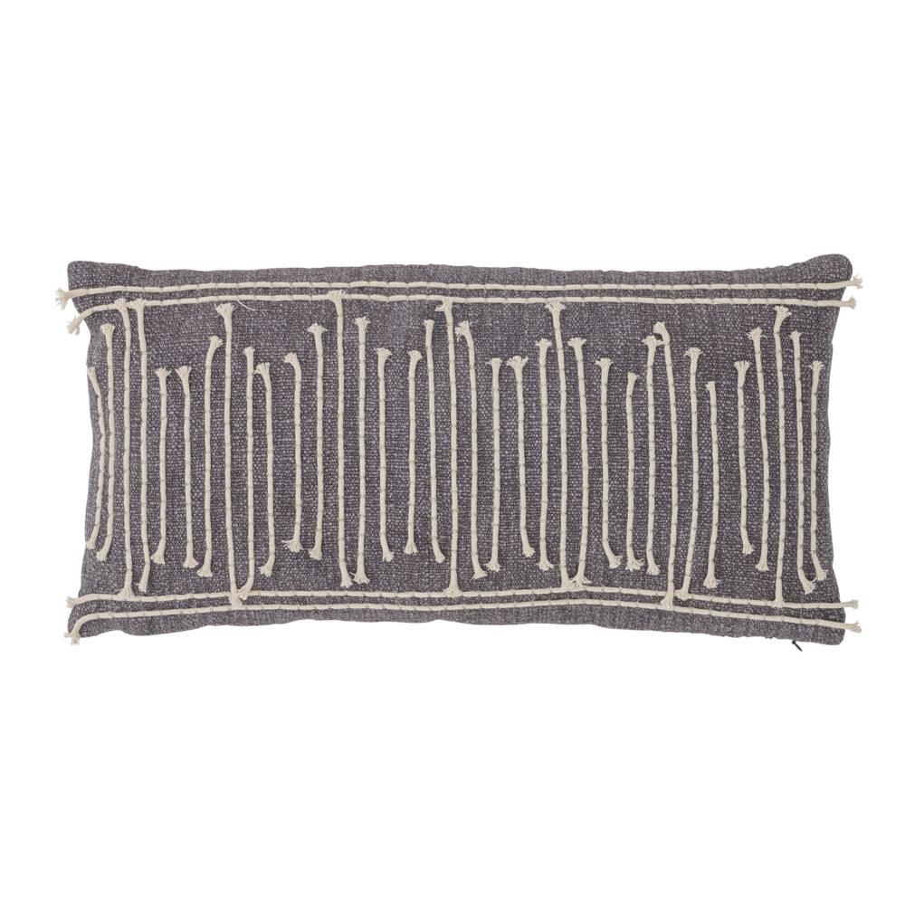 Elona Cushion, Grey, Cotton