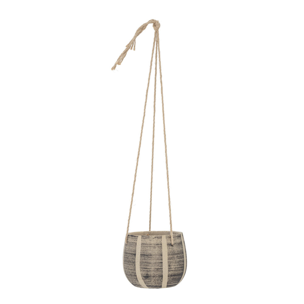 Madi Flowerpot, Hanging, Nature, Stoneware