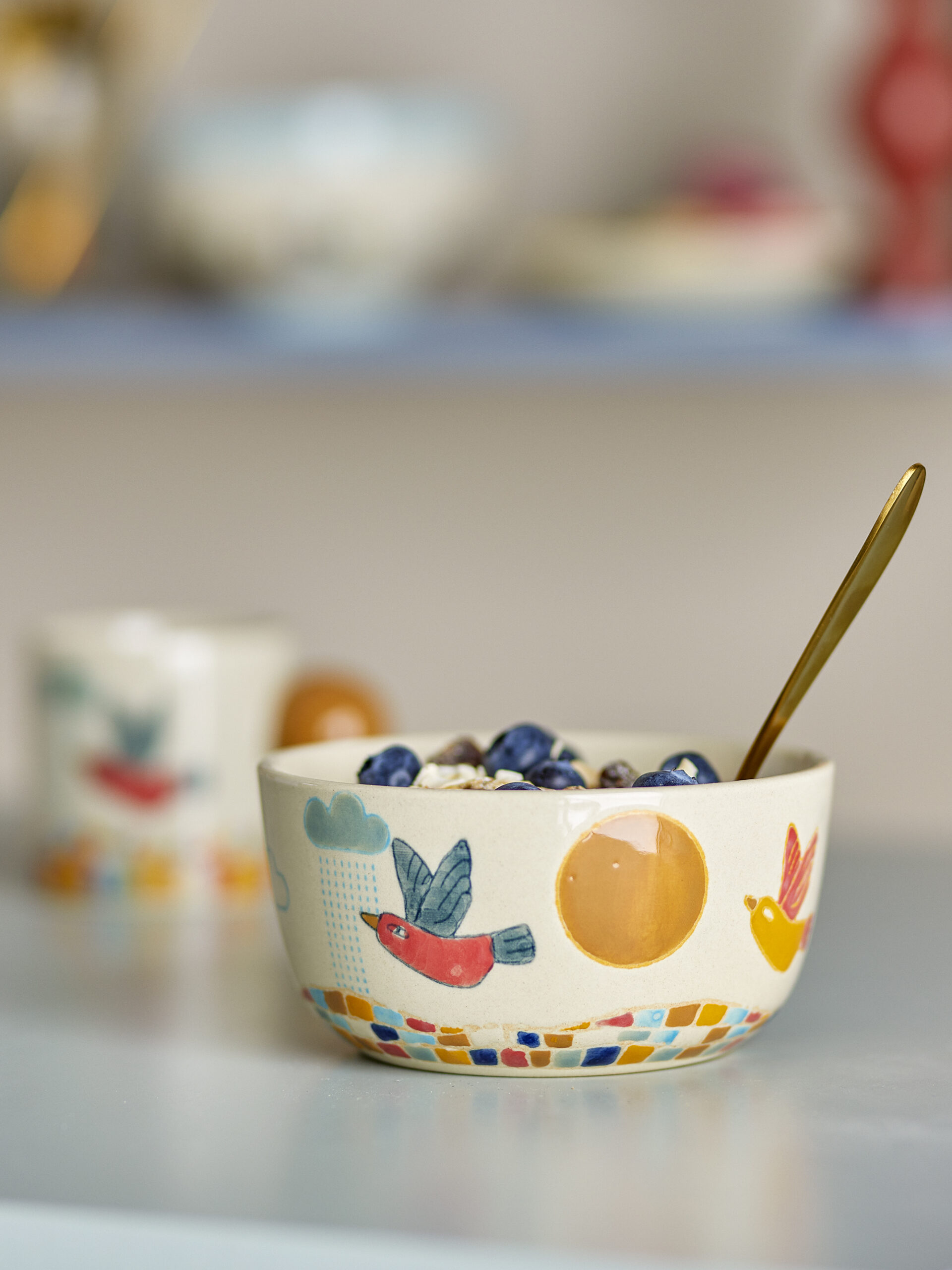Colorine Bowl, Nature, Stoneware - Image 3
