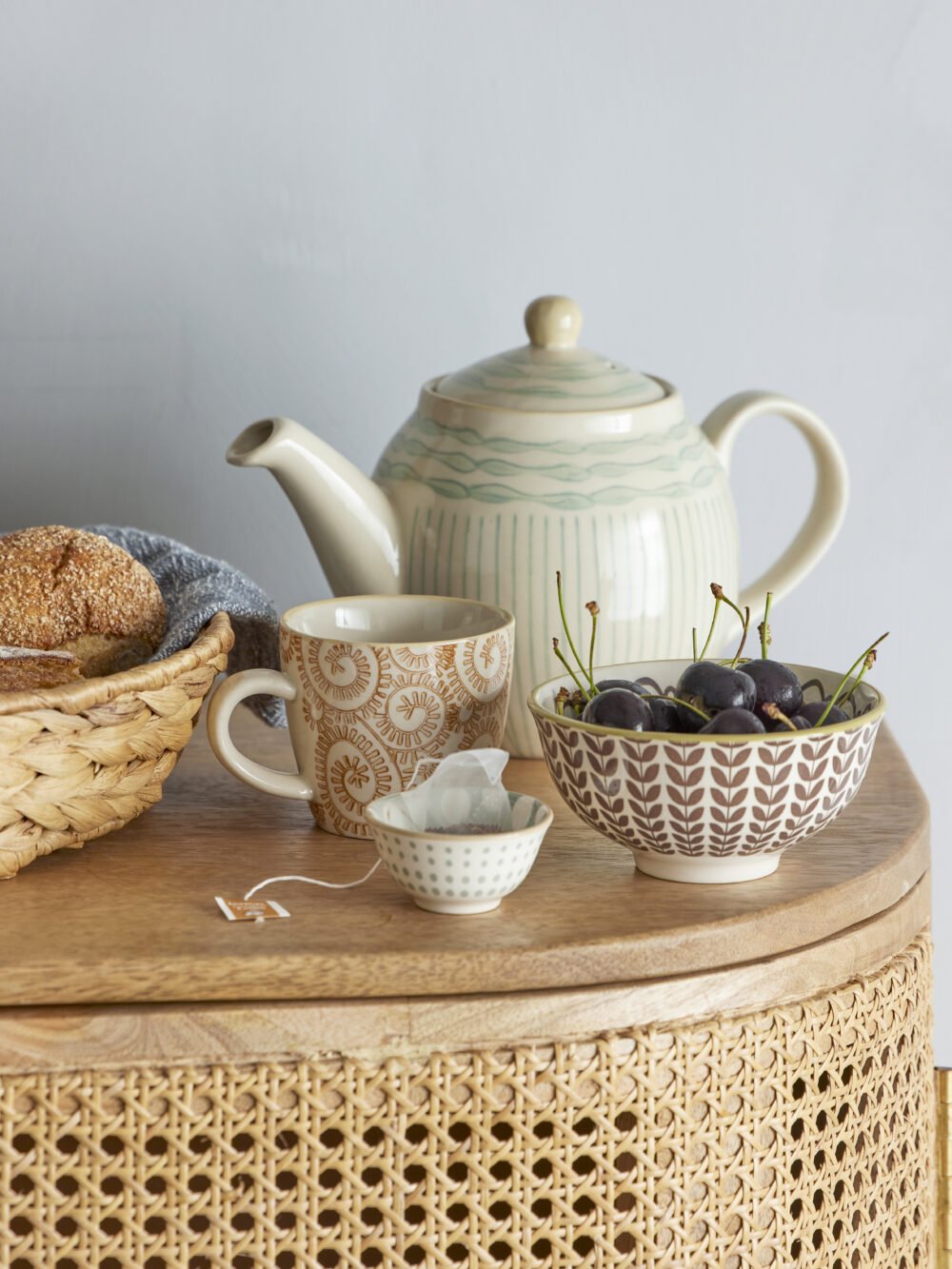 Maple Teapot, Green, Stoneware - Image 5