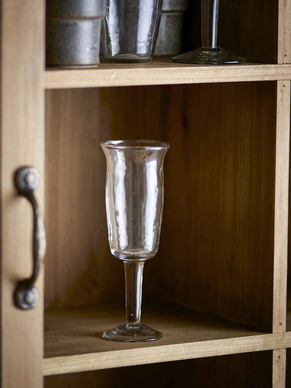 Asha Wine Glass, Clear, Recycled Glass - Image 4