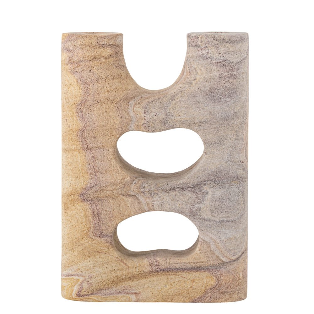 Lodi Candle Holder, Nature, Sandstone
