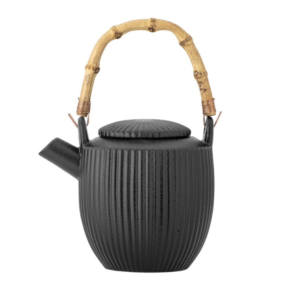 Neri Teapot, Black, Stoneware - Image 3